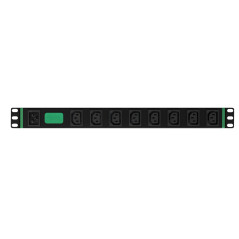 APC Easy Rack unità di distribuzione dell'energia (PDU) 8 presa(e) AC 1U Nero