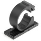 StarTech.com 100 Clip Fermacavi Autoadesivi Nero - Graffette Fermacavo Adesive da Scrivania per Cavi Elettrici/Rete - Supporto