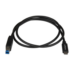 StarTech.com Cavo USB-B a USB-C da 1 m, USB 10Gbps, Cavetto Dati USB 3.2 Gen 2, Cavo di Trasferimento Dati USB-C