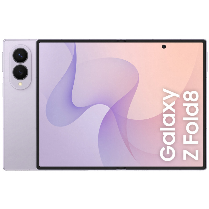 Samsung Galaxy Z Fold8 , 1TB, Lavender, Nuovo formato, Rapporto Display Esterno 10:16 | Interno 4:3, Processore Potente, 4800