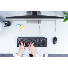 Trust TK-150 tastiera Ufficio USB Francese Nero