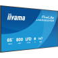 iiyama LH6566UHSB-B1AG visualizzatore di messaggi Pannello piatto per segnaletica digitale 165,1 cm (65") LCD Wi-Fi 800 cd/m² iiyama LH6566UHSB-B1AG visualizzatore di messaggi Pannello piatto per segnaletica digitale 165,1 cm (65") LCD Wi-Fi 800 cd/m²