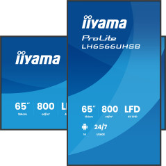 iiyama LH6566UHSB-B1AG visualizzatore di messaggi Pannello piatto per segnaletica digitale 165,1 cm (65") LCD Wi-Fi 800 cd m²