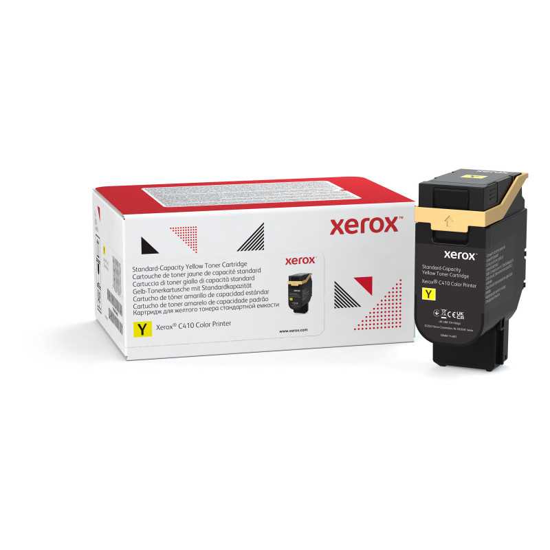 Xerox Cartuccia toner Giallo a Capacità standard da 2000 Pages per Stampante a colori ® C410/multifunzione a colori ® Xerox Cartuccia toner Giallo a Capacità standard da 2000 Pages per Stampante a colori ® C410/multifunzione a colori ®