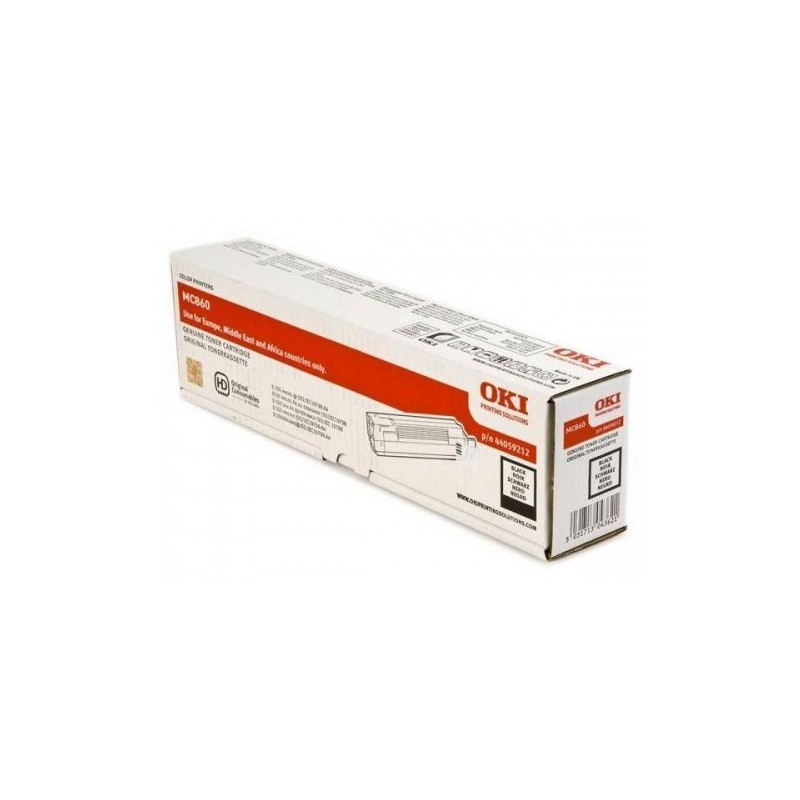 OKI Black Toner f/ MC860 cartuccia toner 1 pz Originale Nero OKI Black Toner f/ MC860 cartuccia toner 1 pz Originale Nero