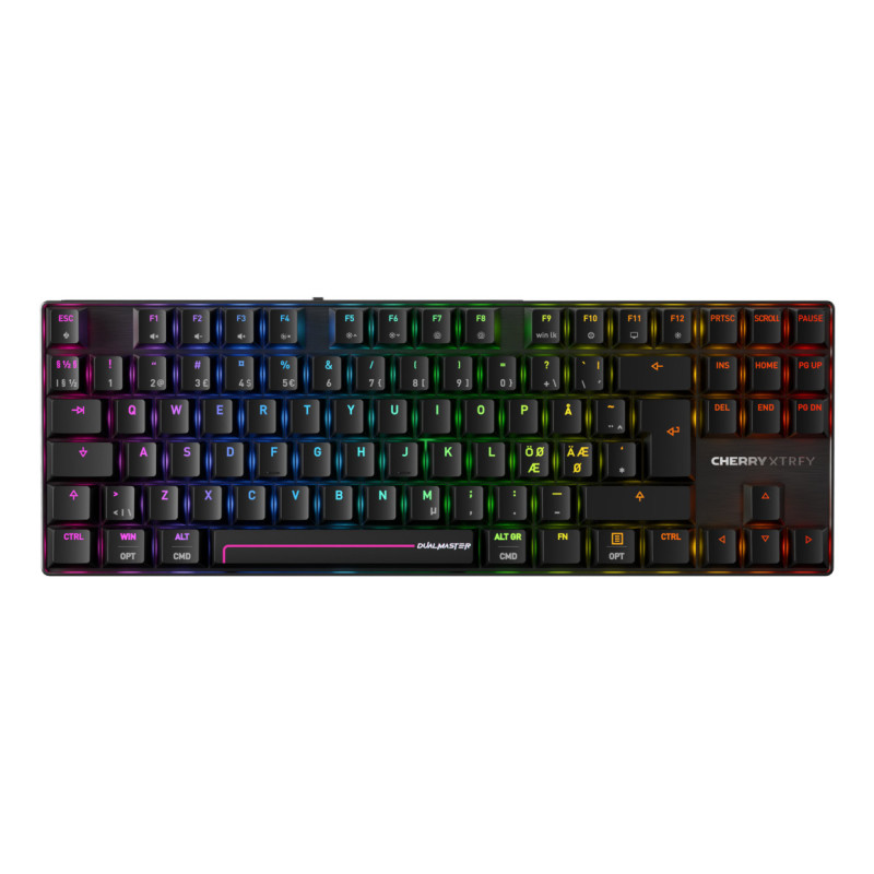 CHERRY MX 8.2 Pro TMR Wireless tastiera Gaming USB + RF Wireless + Bluetooth QWERTY Nordic Nero