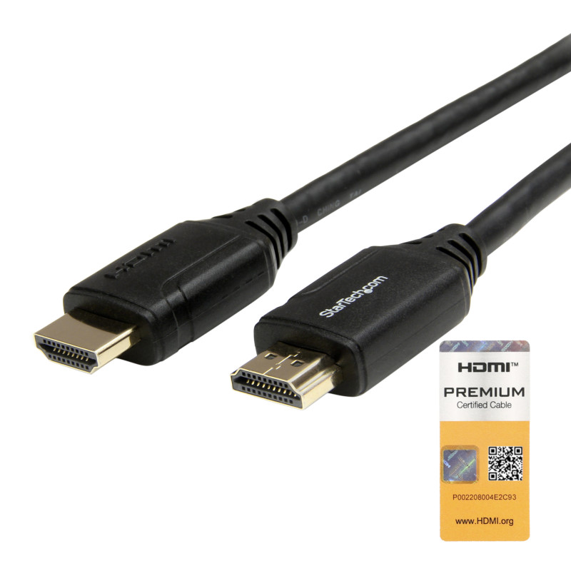 StarTech.com Cavo HDMI 2.0 da 3m, cavo HDMI 4K ad alta velocità con Ethernet, 4K 60Hz HDR10, cavetto HDMI UHD, connettori a StarTech.com Cavo HDMI 2.0 da 3m, cavo HDMI 4K ad alta velocità con Ethernet, 4K 60Hz HDR10, cavetto HDMI UHD, connettori a
