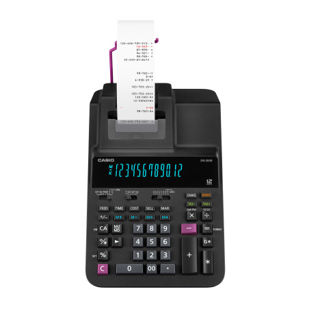 Casio DR-200R-BK calcolatrice Desktop Calcolatrice con stampa Nero
