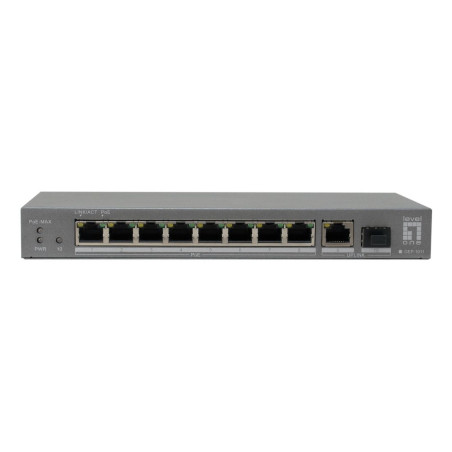 LevelOne GEP-1011 switch di rete Non gestito L2 Gigabit Ethernet (10 100 1000) Supporto Power over Ethernet (PoE) Montaggio da