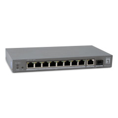 LevelOne GEP-1011 switch di rete Non gestito L2 Gigabit Ethernet (10/100/1000) Supporto Power over Ethernet (PoE) Montaggio da