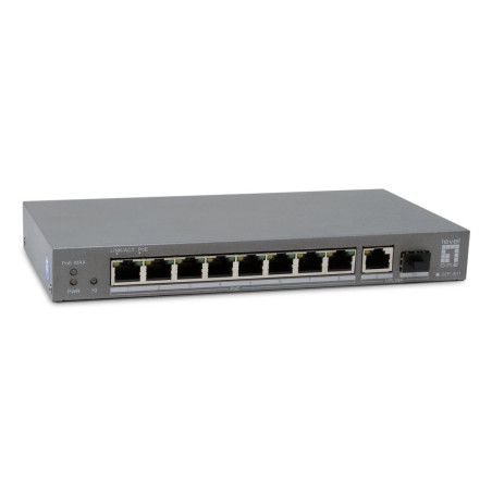 LevelOne GEP-1011 switch di rete Non gestito L2 Gigabit Ethernet (10/100/1000) Supporto Power over Ethernet (PoE) Montaggio da