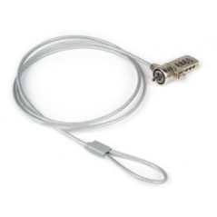 Hamlet XNBLOCK15N cavo di sicurezza Metallico, Bianco 1,5 m
