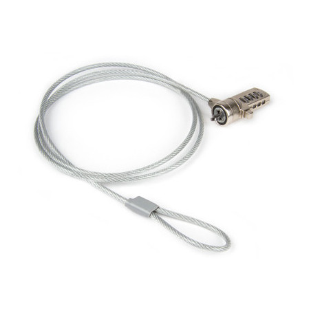 Hamlet XNBLOCK15N cavo di sicurezza Metallico, Bianco 1,5 m
