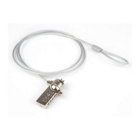 Hamlet XNBLOCK15N cavo di sicurezza Metallico, Bianco 1,5 m