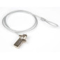 Hamlet XNBLOCK15N cavo di sicurezza Metallico, Bianco 1,5 m Hamlet XNBLOCK15N cavo di sicurezza Metallico, Bianco 1,5 m
