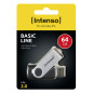 Intenso Basic Line unità flash USB 64 GB USB tipo A 2.0 Nero, Argento Intenso Basic Line unità flash USB 64 GB USB tipo A 2.0 Nero, Argento