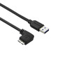StarTech.com Cavo USB 3.0 Tipo A a Micro B slim - Connettore USB3.0 A a Micro B slim ad angolo sinistro Gen 1 (5 Gbps) - 1m StarTech.com Cavo USB 3.0 Tipo A a Micro B slim - Connettore USB3.0 A a Micro B slim ad angolo sinistro Gen 1 (5 Gbps) - 1m