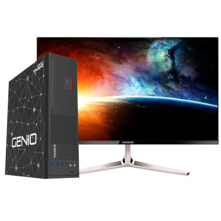 YASHI GENIO C7 Intel Core 7 240H 16 GB DDR4-SDRAM 512 GB SSD Windows 11 Pro SFF PC Nero
