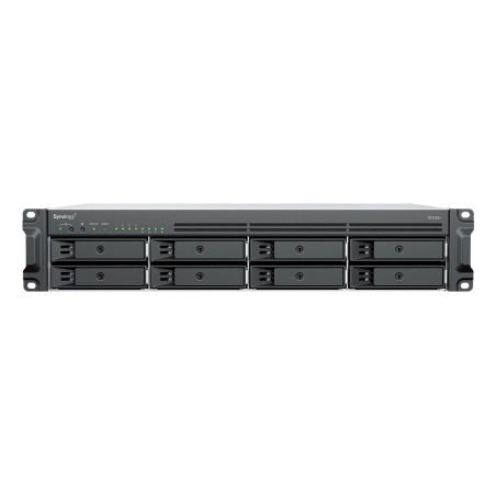 Synology RackStation RS1226+ server NAS e di archiviazione Armadio (2U) AMD Ryzen V1500B 4 GB DDR4 0 TB Synology DSM Nero