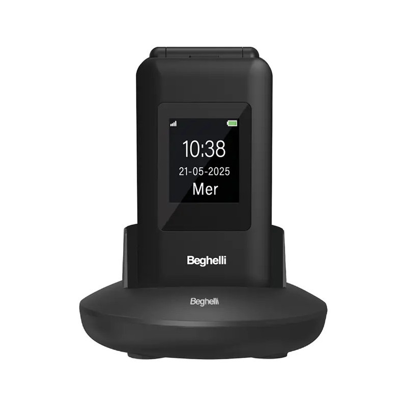 Beghelli SLV41 7,11 cm (2.8") 128 g Nero Telefono per anziani