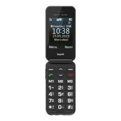 Beghelli SLV41 7,11 cm (2.8") 128 g Nero Telefono per anziani