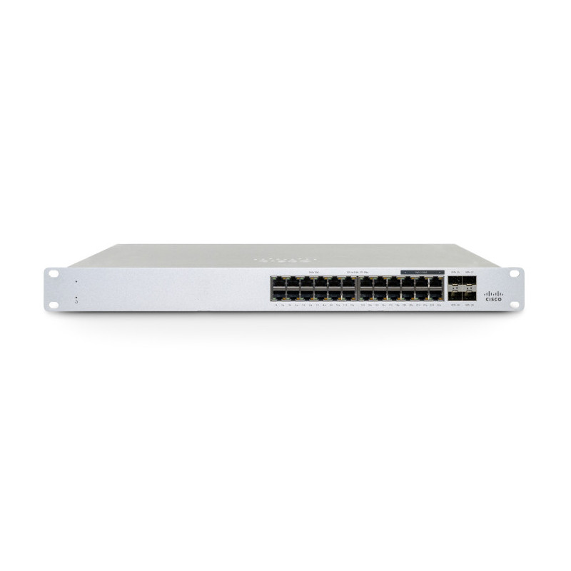 Cisco Meraki MS130-24P switch di rete Gestito L2 Gigabit Ethernet (10/100/1000) Supporto Power over Ethernet (PoE) 1U Bianco Cisco Meraki MS130-24P switch di rete Gestito L2 Gigabit Ethernet (10/100/1000) Supporto Power over Ethernet (PoE) 1U Bianco