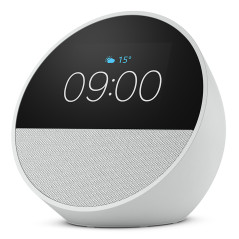 Amazon Nuovo Echo Spot (modello 2024) | Sveglia intelligente con suono di qualità e Alexa | Bianco