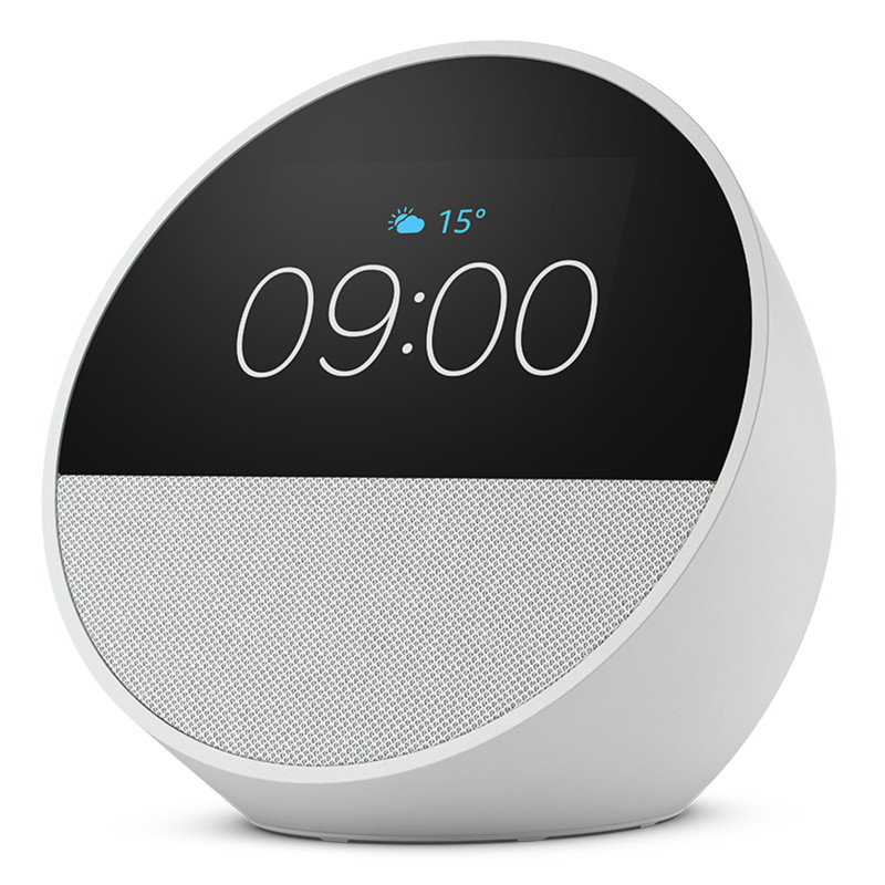 Amazon Nuovo Echo Spot (modello 2024) | Sveglia intelligente con suono di qualità e Alexa | Bianco Amazon Nuovo Echo Spot (modello 2024) | Sveglia intelligente con suono di qualità e Alexa | Bianco