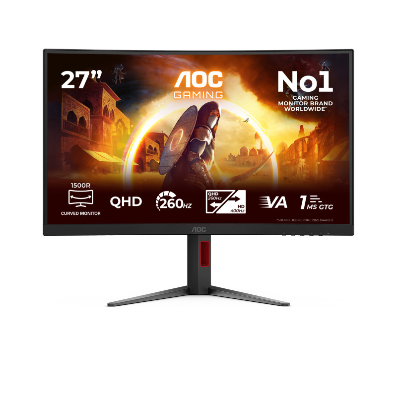 AOC G4 Gaming Monitor PC 68,6 cm (27") 2560 x 1440 Pixel Quad HD LED Nero, Rosso