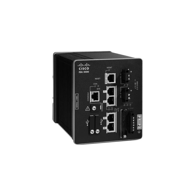 Cisco ISA-3000-2C2F-K9 firewall (hardware) 2 Gbit/s Cisco ISA-3000-2C2F-K9 firewall (hardware) 2 Gbit/s