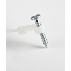 StarTech.com Fascette fermacavo da 10 cm con foro di montaggio - 2 mm di larghezza, 24 mm di diametro del fascio, 8 kg di
