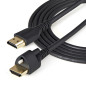 StarTech.com Cavo HDMI sottile da 2 m con vite di bloccaggio - 4K 60Hz HDR - Cavo per monitor HDMI 2.0 ad alta velocità con