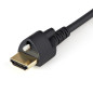 StarTech.com Cavo HDMI sottile da 2 m con vite di bloccaggio - 4K 60Hz HDR - Cavo per monitor HDMI 2.0 ad alta velocità con