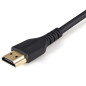 StarTech.com Cavo HDMI sottile da 2 m con vite di bloccaggio - 4K 60Hz HDR - Cavo per monitor HDMI 2.0 ad alta velocità con