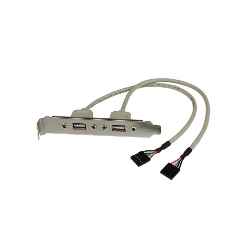 StarTech.com Adattatore piastra slot USB A femmina 2 porte StarTech.com Adattatore piastra slot USB A femmina 2 porte