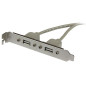 StarTech.com Adattatore piastra slot USB A femmina 2 porte StarTech.com Adattatore piastra slot USB A femmina 2 porte