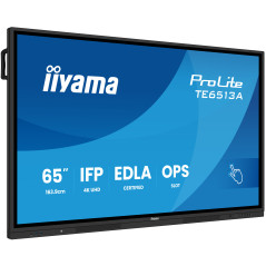 iiyama TE6513A-B3AG visualizzatore di messaggi Pannello piatto interattivo 163,8 cm (64.5") LCD Wi-Fi 500 cd/m² 4K Ultra HD