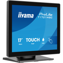 iiyama ProLite T1721MSC-B3 Monitor PC 43,2 cm (17") 1280 x 1024 Pixel SXGA Touch screen Da tavolo Nero