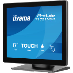 iiyama ProLite T1721MSC-B3 Monitor PC 43,2 cm (17") 1280 x 1024 Pixel SXGA Touch screen Da tavolo Nero