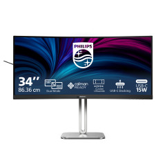 Philips Serie 5000 34B2U5900C 00 Monitor PC 86,4 cm (34") 5120 x 2160 Pixel WUHD LCD Grigio