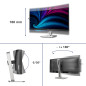 Philips Serie 5000 34B2U5900C/00 Monitor PC 86,4 cm (34") 5120 x 2160 Pixel WUHD LCD Grigio