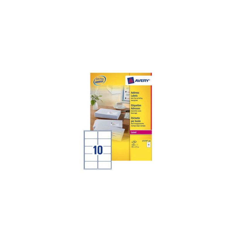 Avery L7173-100 etichetta per corrispondenza Etichetta autoadesiva Bianco Avery L7173-100 etichetta per corrispondenza Etichetta autoadesiva Bianco