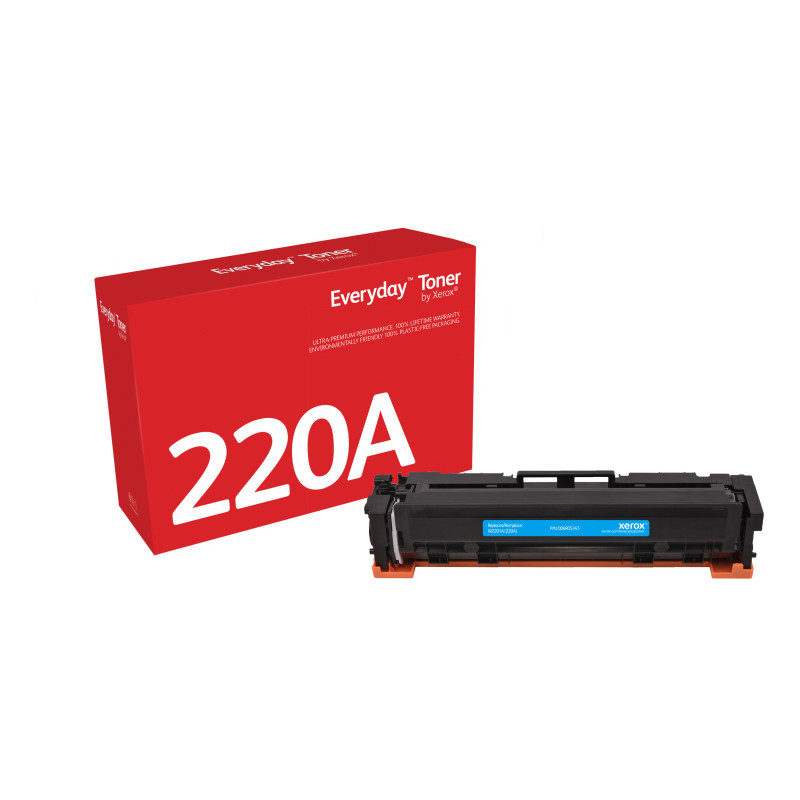 Toner Everyday™ di Xerox Ciano compatibile con HP 220A (W2201A), Capacità standard Toner Everyday™ di Xerox Ciano compatibile con HP 220A (W2201A), Capacità standard
