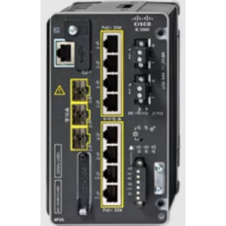 Cisco IE-3500-8P3S-E switch di rete Gestito L2 Gigabit Ethernet (10 100 1000) Supporto Power over Ethernet (PoE) Nero