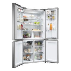 Haier HCR5919EHMP Libera installazione 525 L Platino, Acciaio inox