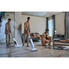 Hoover HW400 011 Aspirapolvere verticale Batteria Secco e bagnato Senza sacchetto 0,55 L 220 W Bianco
