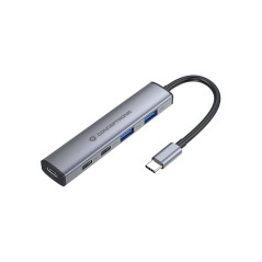 Conceptronic HUBBIES22G hub di interfaccia USB 3.2 Gen 1 (3.1 Gen 1) Type-C 5000 Mbit s Grigio