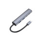 Conceptronic HUBBIES22G hub di interfaccia USB 3.2 Gen 1 (3.1 Gen 1) Type-C 5000 Mbit/s Grigio Conceptronic HUBBIES22G hub di interfaccia USB 3.2 Gen 1 (3.1 Gen 1) Type-C 5000 Mbit/s Grigio