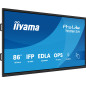 iiyama TE8615A-B2AG visualizzatore di messaggi Design chiosco 2,17 m (85.6") Wi-Fi 550 cd/m² 4K Ultra HD Nero Touch screen iiyama TE8615A-B2AG visualizzatore di messaggi Design chiosco 2,17 m (85.6") Wi-Fi 550 cd/m² 4K Ultra HD Nero Touch screen