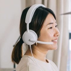 Logitech Zone Wired 2 Auricolare Cablato A Padiglione Musica e Chiamate USB Type-C   USB Type-A Bianco